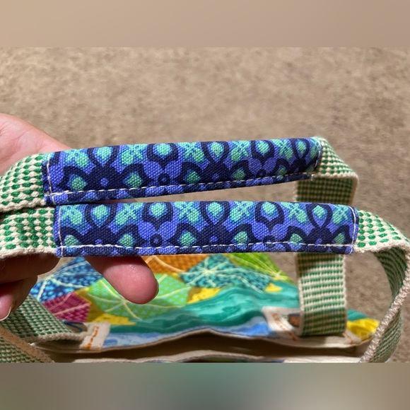 Sun ‘N' Sand Bag Purse Design By Paul Brent Beach Umbrellas Cotton Double Handle - Picture 7 of 14